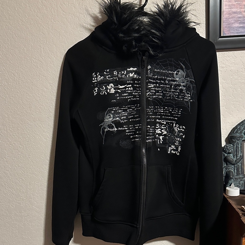 Not Rated Black Ski Jacket with White Accents